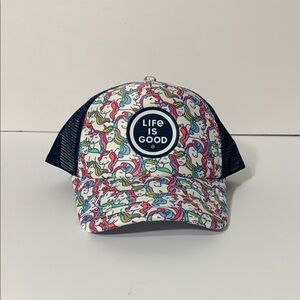 Life Is Good Kid’s Blue Unicorn Hat